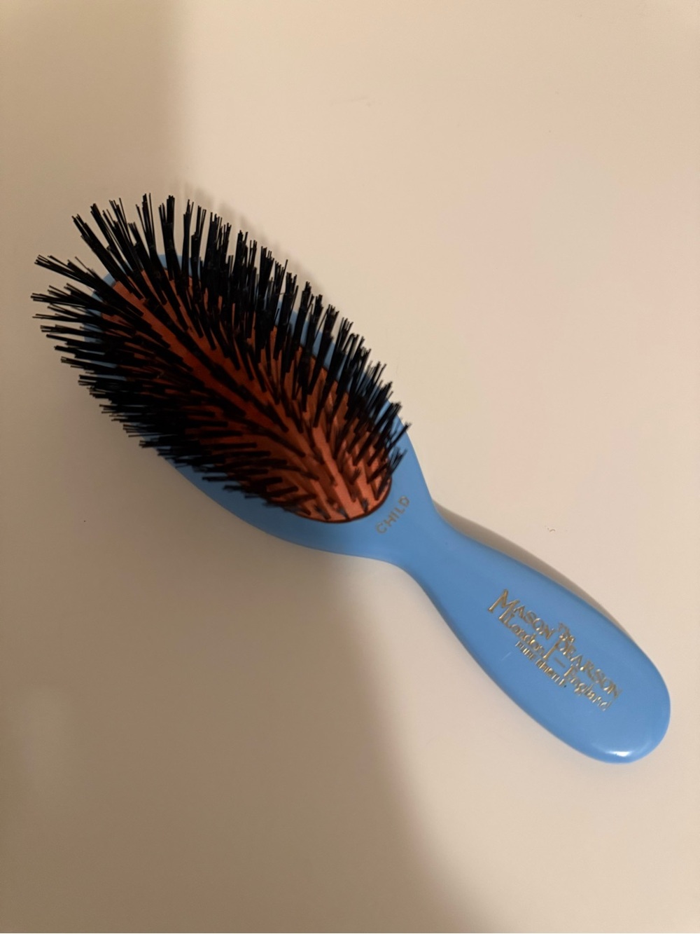 Mason Pearson Children's Blue Sensitive Bristle Hair Brush